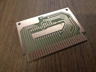 le PCB découpé, prêt à souder