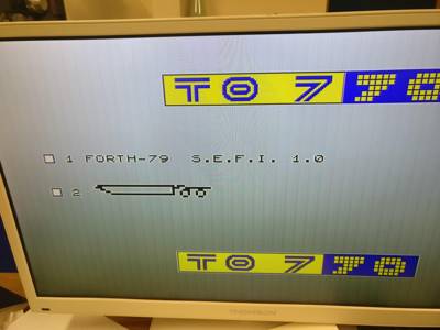 Forth-79 avec la cartouche fait maison !